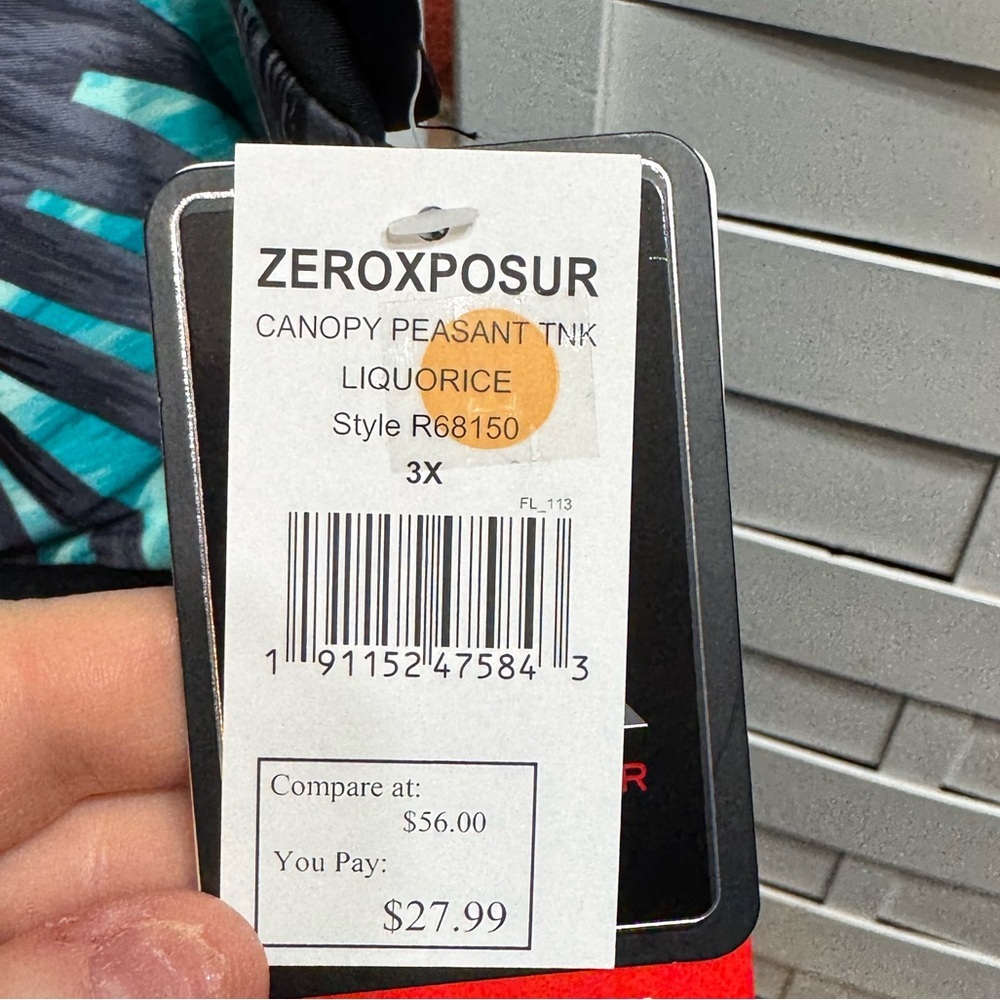 NWT ZEROXPOSUR Canopy Peasant Tank - Picture 5 of 6